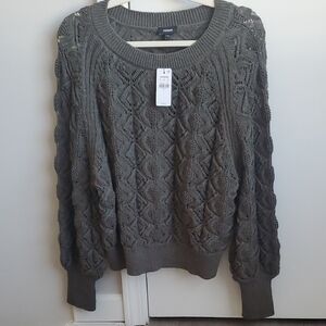 Express Olive Knit Sweater